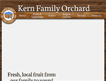Tablet Screenshot of kernfamilyorchard.com